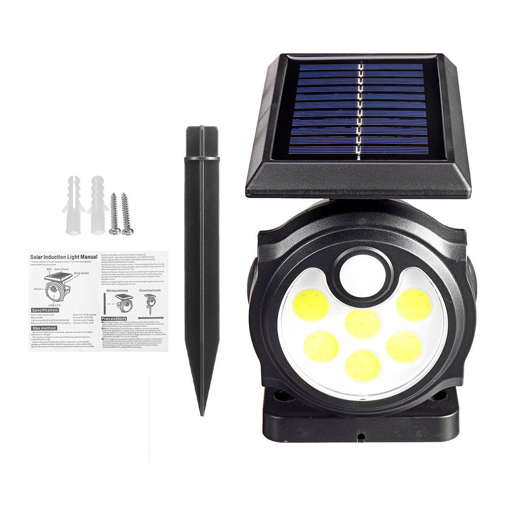 Solar Power LED Outdoor Path Lawn Lamp Spotlight Yard Garden Pathway Wall Light