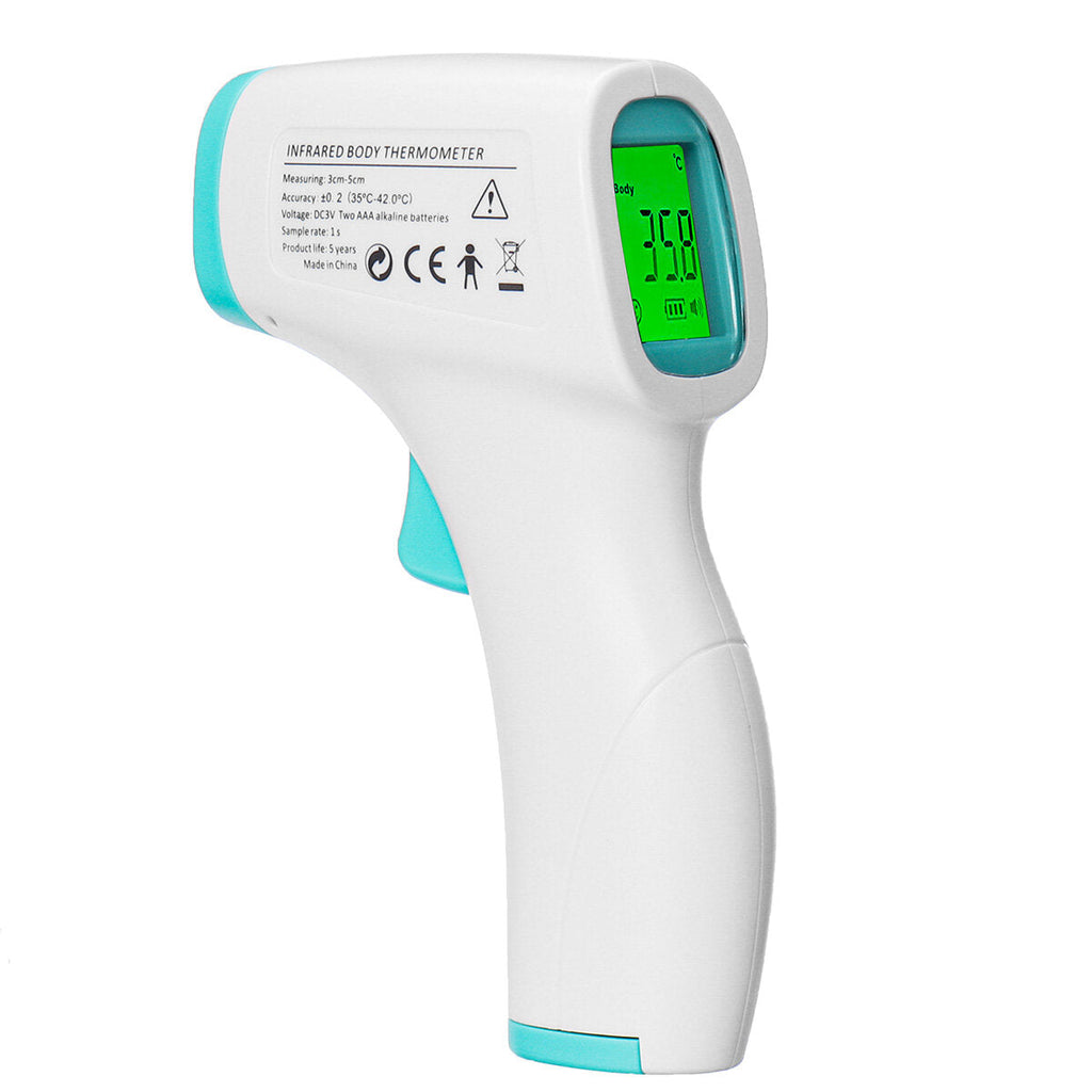 LCD Digital Forehead Body Temperature Meter Non-contact IR Infrared Thermometer Audlt /Baby Digital Thermometer