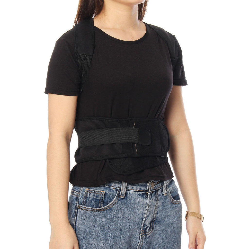 Men Women Sitting Posture Corrector Adjustable Magnetic Back Brace Shoulder Corrector