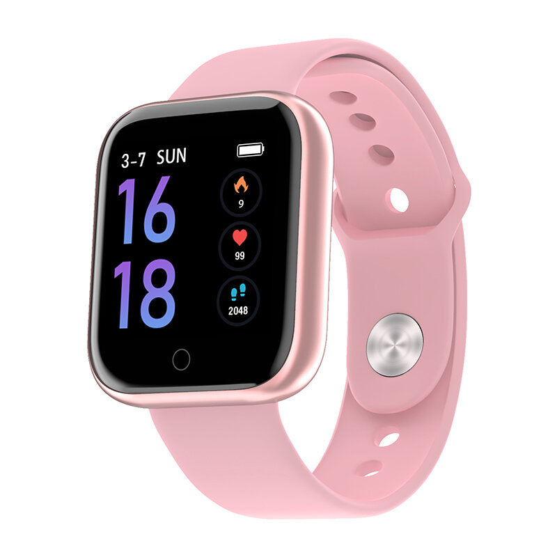 Heart Rate Blood Pressure Monitor Multi-sport Modes Weather Forcast Dazzling Screen Smart Watch