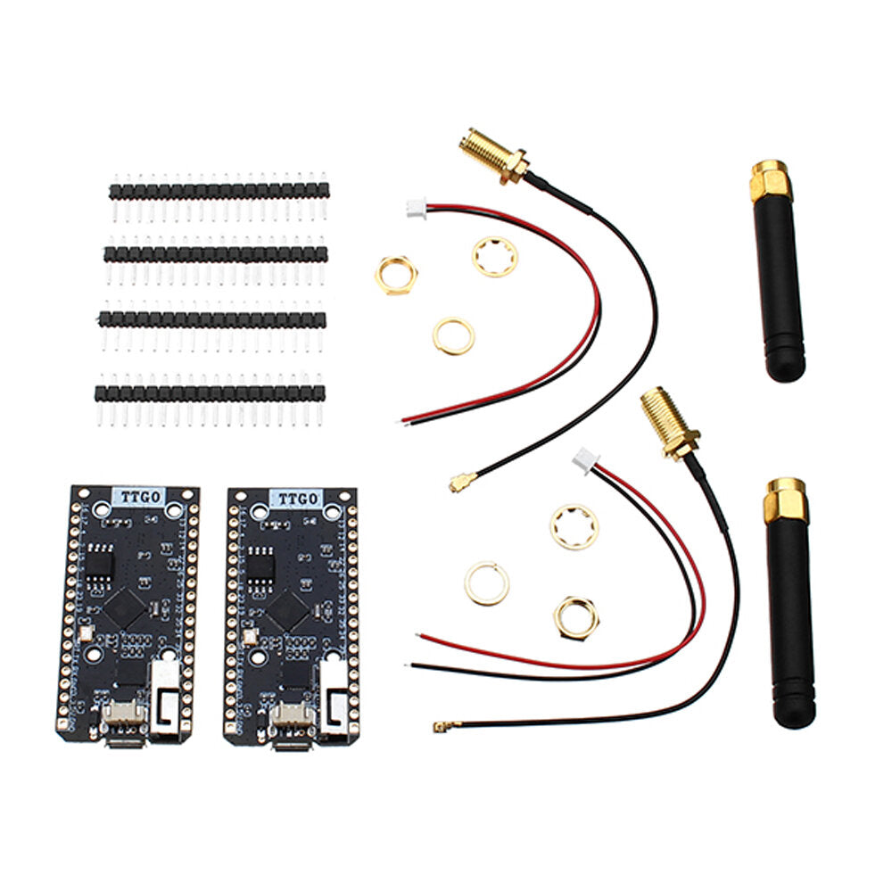 2Pcs CH9102X QFN28 ESP32 SX1276 LoRa 868MHz Bluetooth WI-FI Lora Internet Antenna Development Board