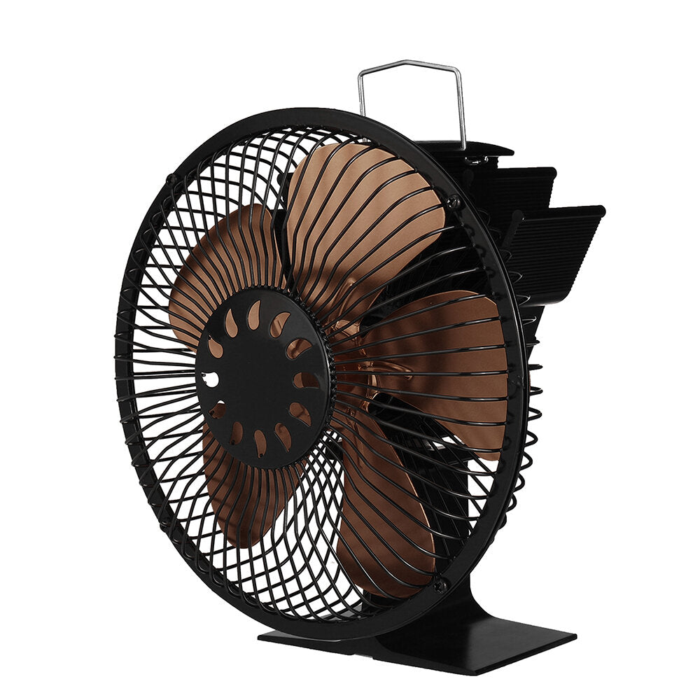 Large Air Volume Heater Fan: 5-Leaf, 5-Color Fireplace with Cover