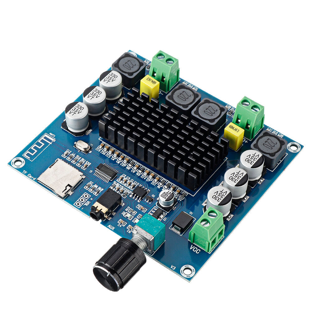 Digital Bluetooth Power Amplifier Board Ultra Long Distance Support AUX Onboard Potentiometer Dual 100W