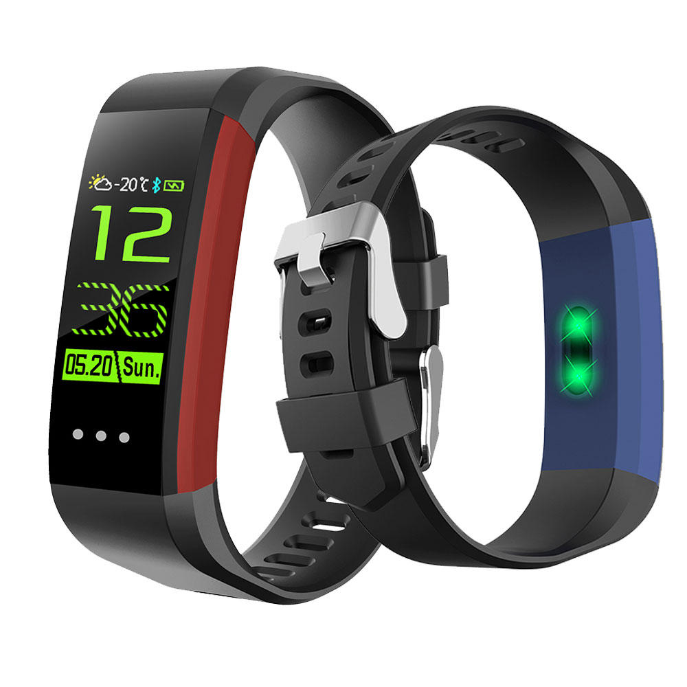 Smart Bracelet HR Blood Pressure Monitor Weather Report Alarm IP67 Waterproof Sport Bracelet