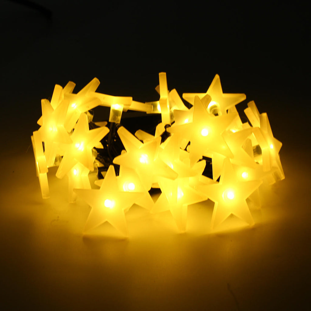 1M 10 LED Battery Powered Star String Fairy Light For Chirstmas Party Weddinng Decor