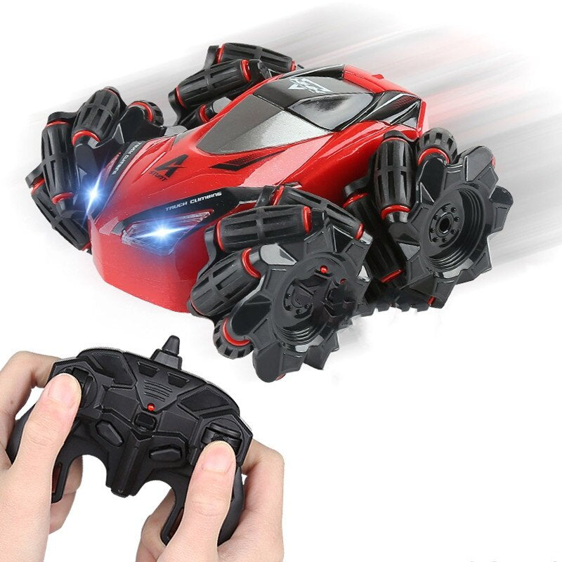 C10 RC Stunt Car with Light Music 2.4Ghz 4CH 20km/h Drifting 360 Degree Rotating Remote Control Vehicle Toys