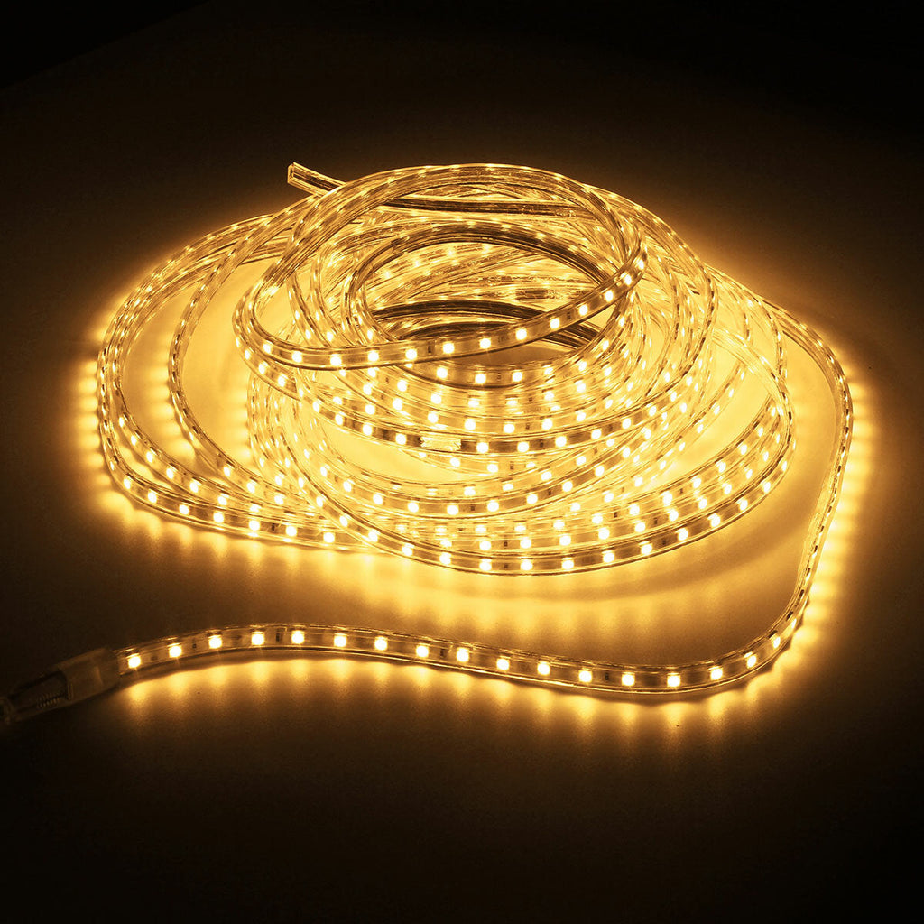 220V 12M 5050 LED SMD Outdoor Waterproof Flexible Tape Rope Strip Light Xmas