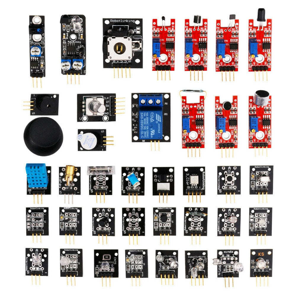 37 In 1 Sensor Module Board Set Starter Kits SENSOR KIT For Arduino Plastic Bag Package