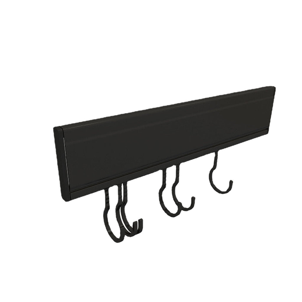 6/8/10 Hooks Wall-mounted Construction Hook Aluminum Wall Mounted Rack Coat Hat Cloth Hanger Umbrella Movable Hook