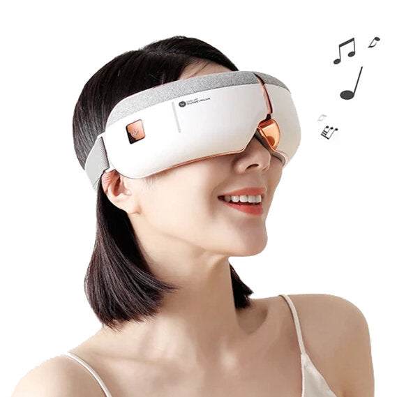 Foldable Wireless Eye Massager with 8 Airbags 5 Modes Surround Stereo Sound Sleeping Headphone Eye Care Hot Compress Glasses