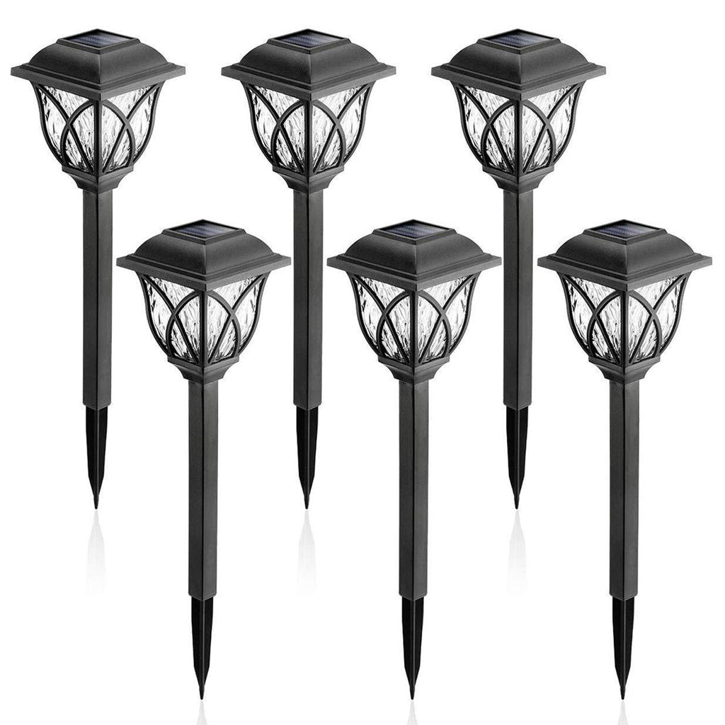 2PCS/6PCS Outdoor LED SolarLight Waterproof Stake Lamp Home Garden Yard Lawn Decor