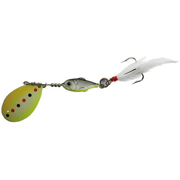 Original H-borye 7g 12g Spoon Fishing Lure Spinner Bait with Treble Hook and Feather