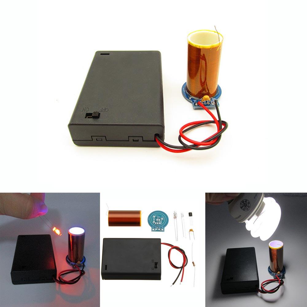 3pcs DIY Dry Battery Powered Tesla Coil Kit Mini Tesla Module Kit