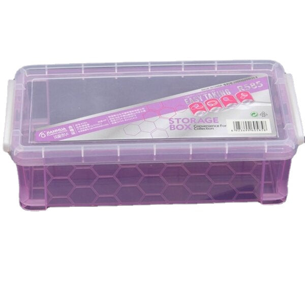 Plastic Cosmetic Nail Art Pill Storage Organizer Container Case Box