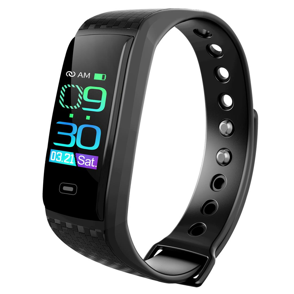 24-hour Heart Rate Sleep Monitor Sports Mode Brightness Control SMS View Smart Watch Band