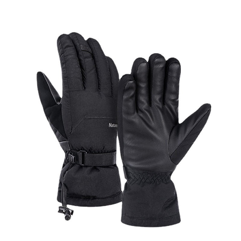 Outdoor Camping HIking Waterproof Warm Down Soft Shell Gloves Ski Thickened Down Gloves