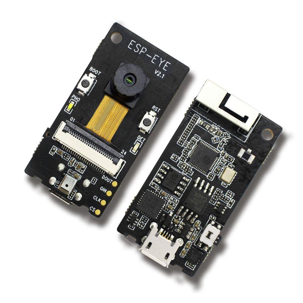 Wi-Fi and Bluetooth AI Development Board Supports Face Detection and Voice Wake-up with 2 Megapixel Camera