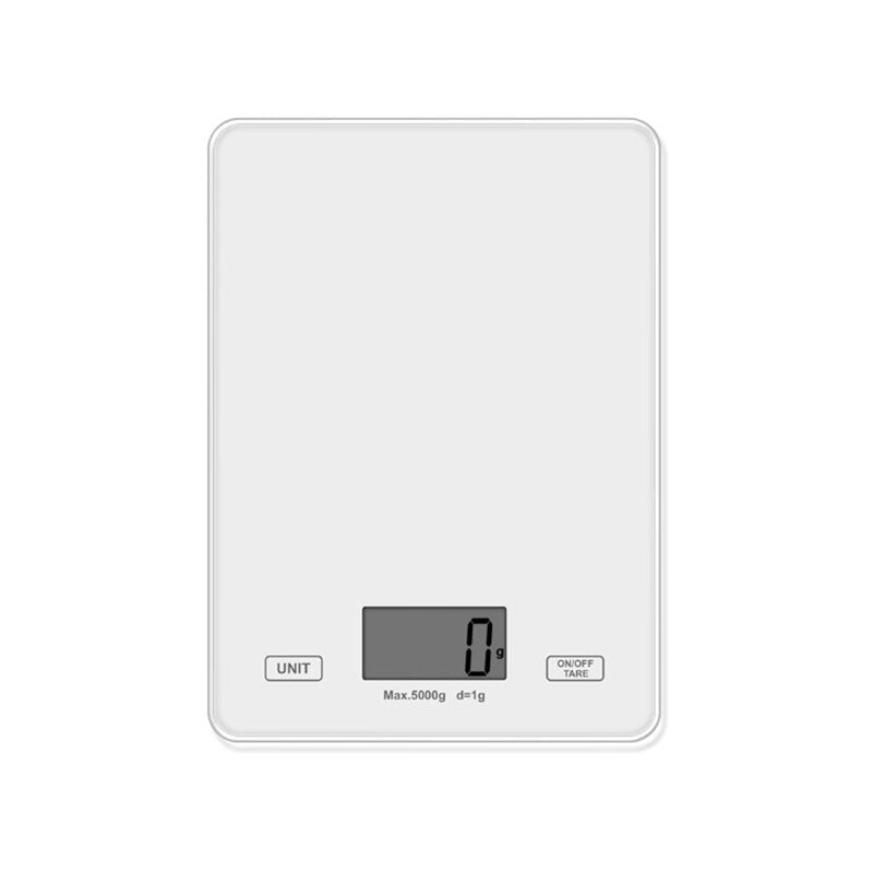 Digital Kitchen Toughened Glass Scale 1g/5kg Food Scale Ultra Slim Tempered Glass LCD Display Kitchen Baking Mesuring Tool