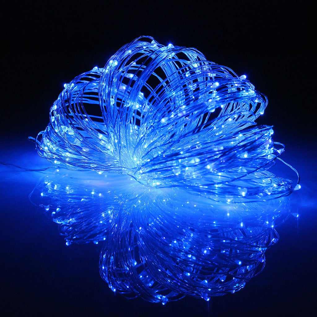 32M Solar Powered LED String Sliver Wire Fairy Light Christmas Lamp Waterproof