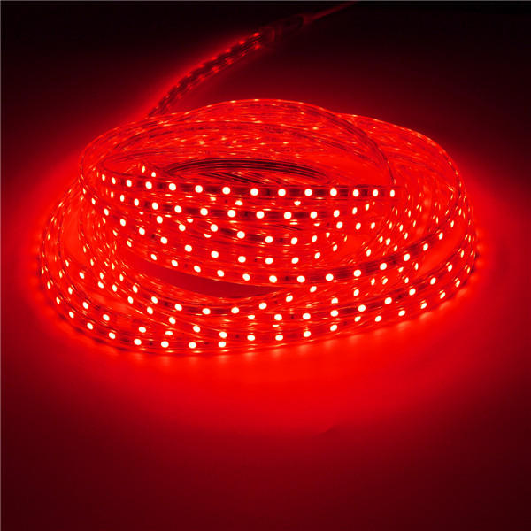 Waterproof IP67 10M 600SMD 5050 Red/Blue/Green/Warm White/White/RGB LED Light Strip 220V