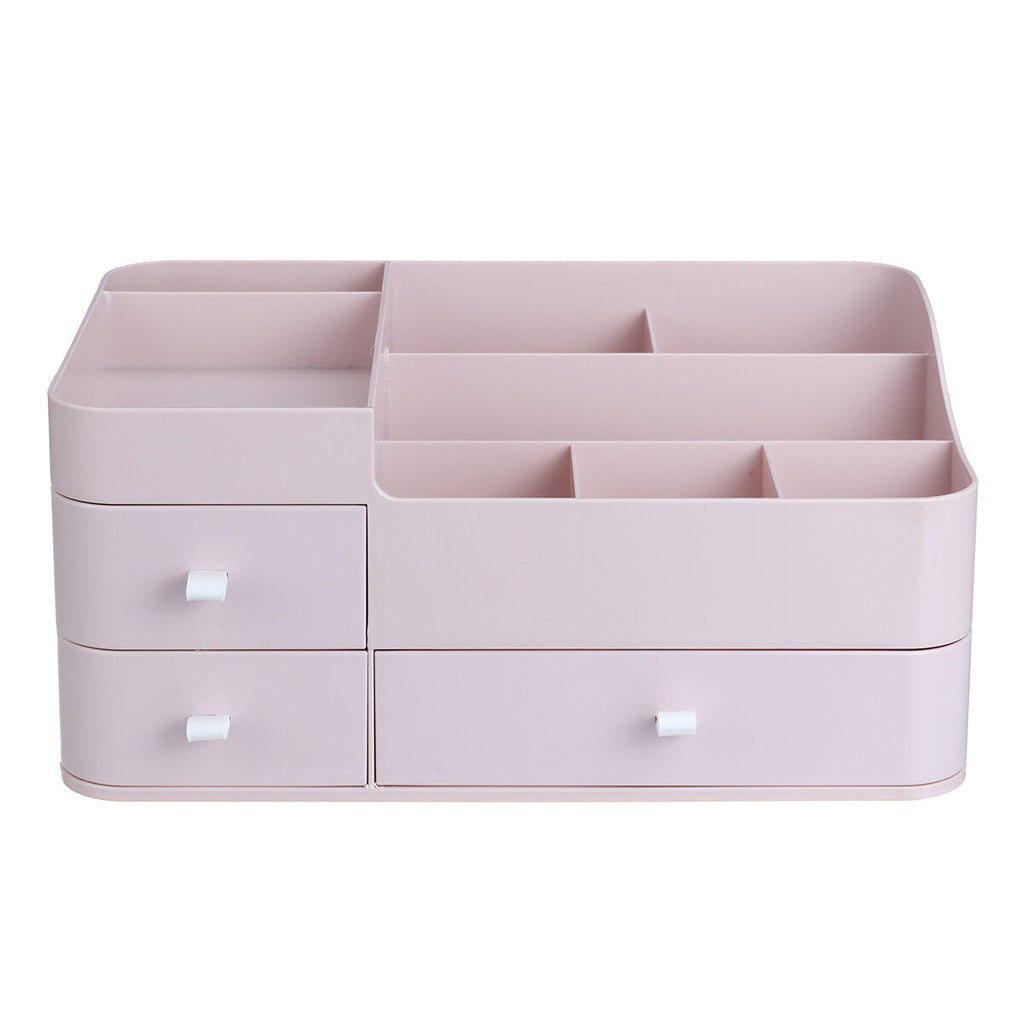 Plastic Cosmetic Organizer Makeup Holder Drawers Jewelry Storage Box