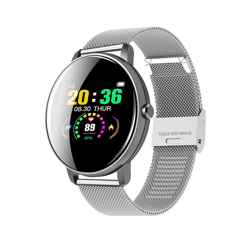 1.3' Full Touch Screen Wristband Heart Rate Blood Pressure Monitor Life Assistant Camera Control Smart Watch