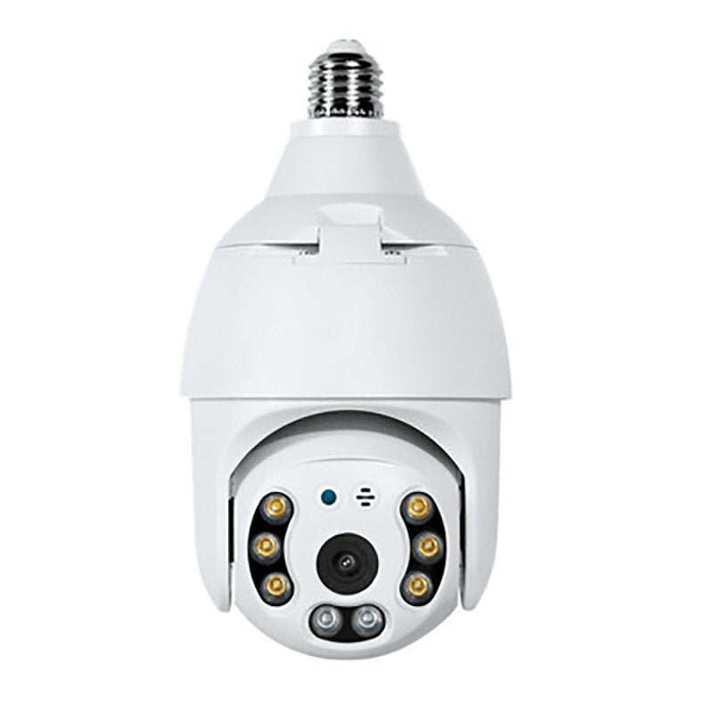 3MP WIFI Security Camera 360 Degree Smart Wireless Bulb Camera Full Color Night Vision Two-way Intercom Voice Mobile Tracking Indoor Camera