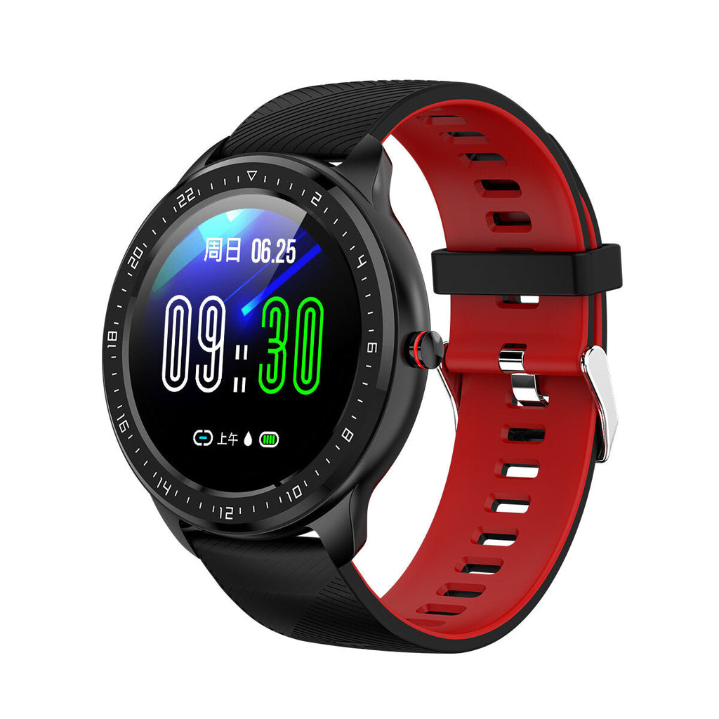 1.3' Full Round Touch Screen Wristband Heart Rate Blood Pressure Monitor Multiple Dial Camera Control Smart Watch