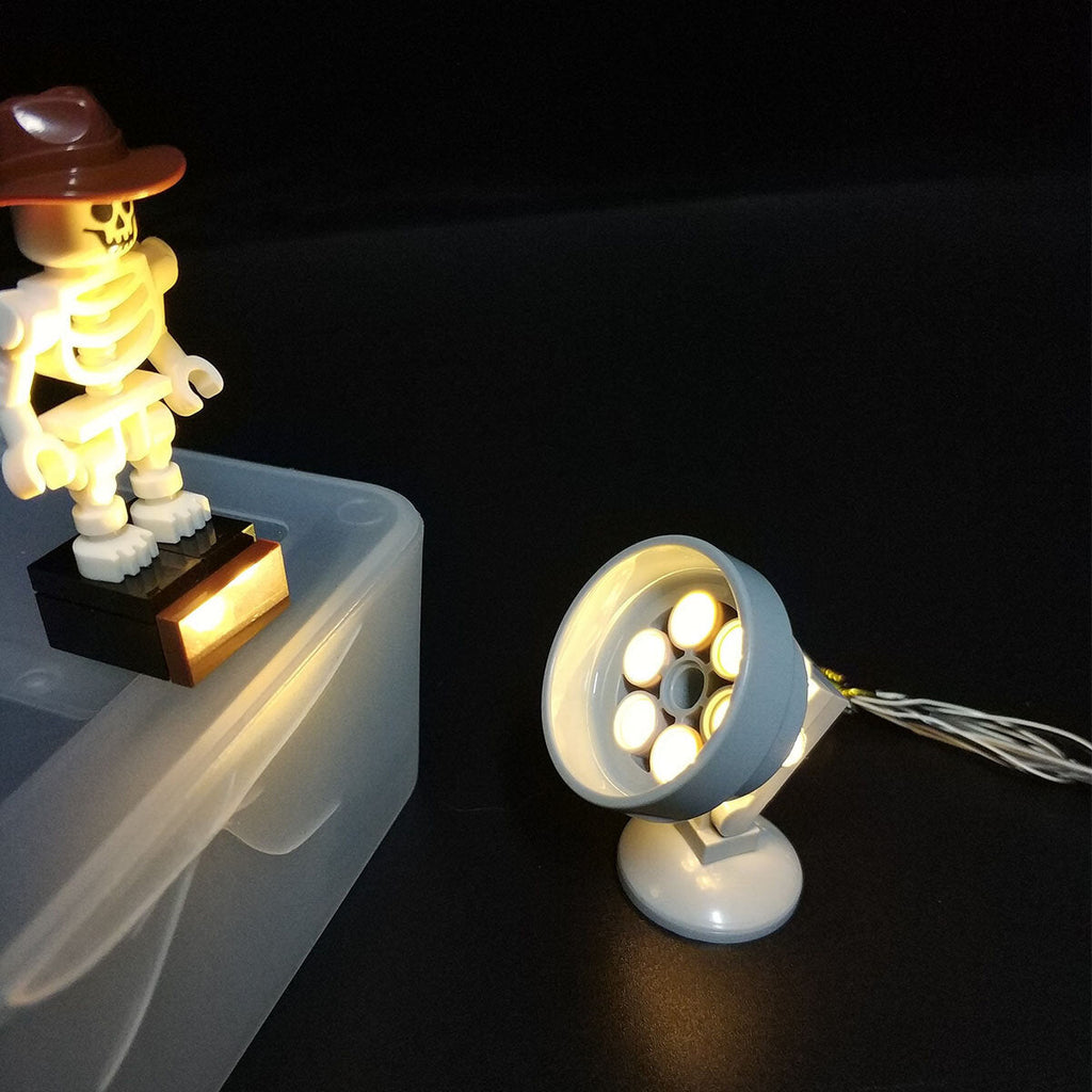 Universal DIY LED Spot Light Lamp For Lego Street Building Shop Model Toy Bricks