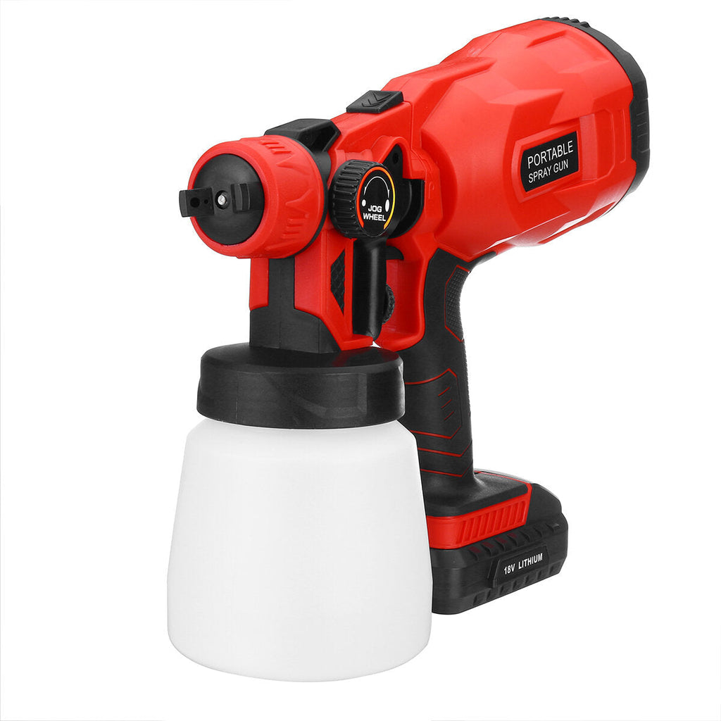 18V Electric Cordless Spray Guns 800ml Household Paint Sprayer High Pressure Flow Control Easy Airbrush