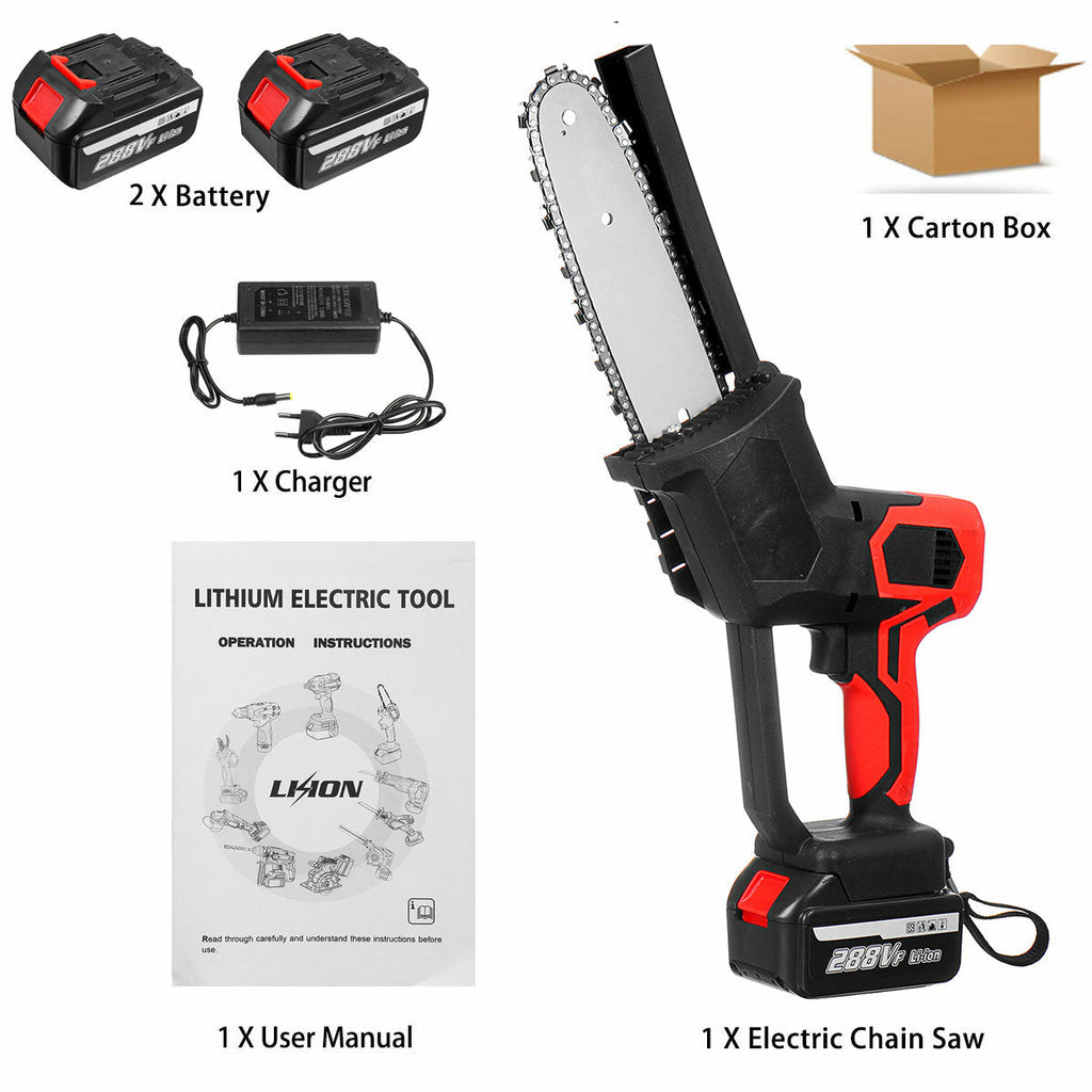 8 Inch Cordless Electric Chain Saw Brushless Motor Power Tools Chainsaw