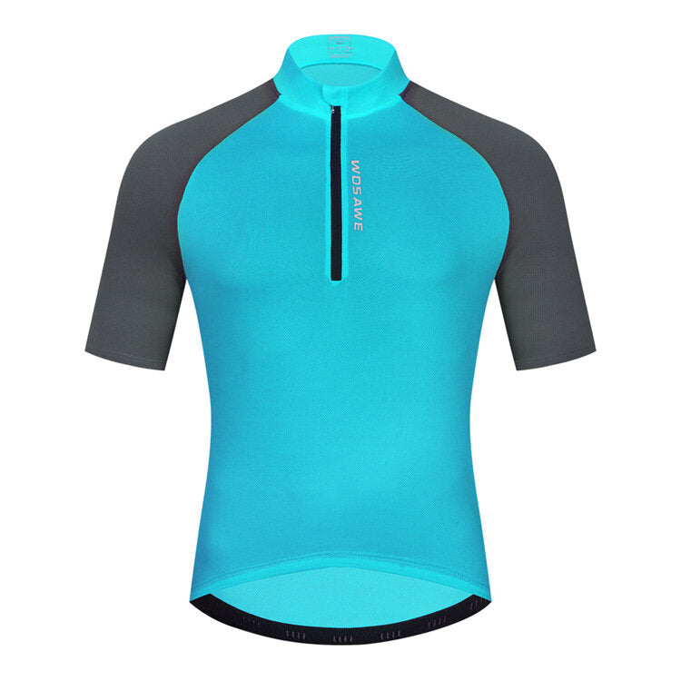 Men's Cycling Breathable Short Sleeve Outdoor Sports Top Reflective Safe Night Riding Shirts Quick Dry Bike Wear