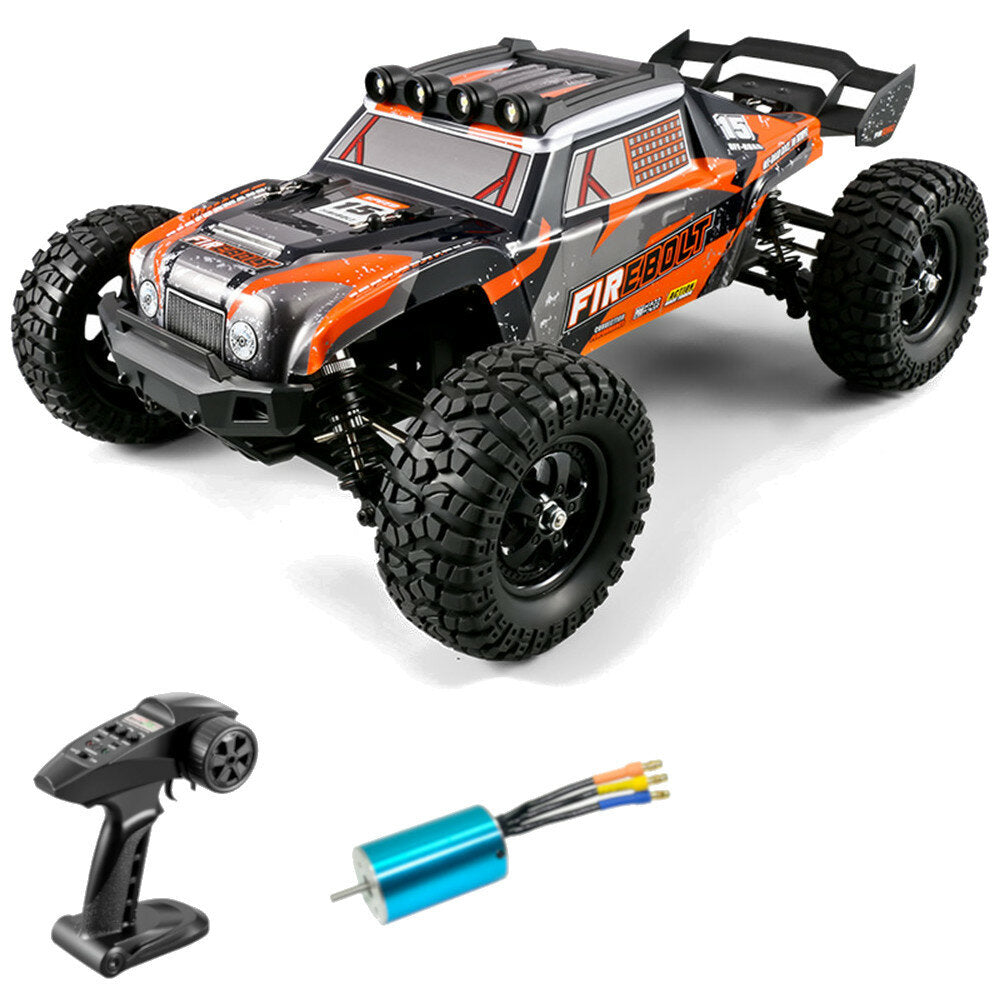 RTR 1/12 2.4G 4WD 50km/h Brushless RC Cars Fast Off-Road LED Light Truck Models Toys