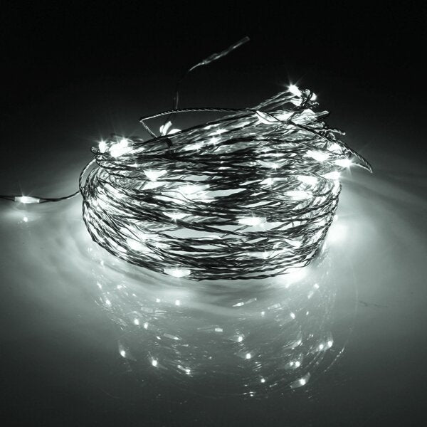 20M 200 LED Solar Powered Copper Wire String Fairy Light Xmas Party Decor