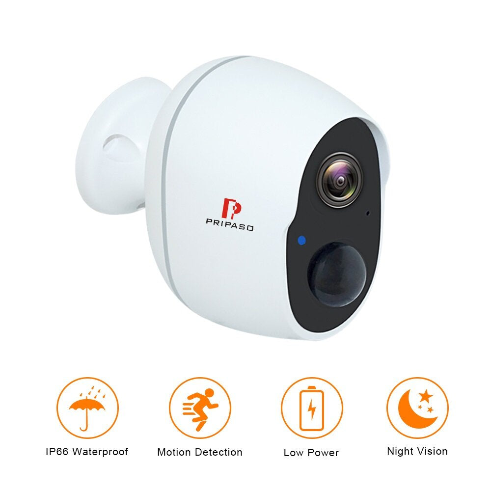 1080P Wireless Battery Powered IP CCTV Camera Outdoor Indoor Home Waterproof Security Rechargeable Wifi Battery Camera