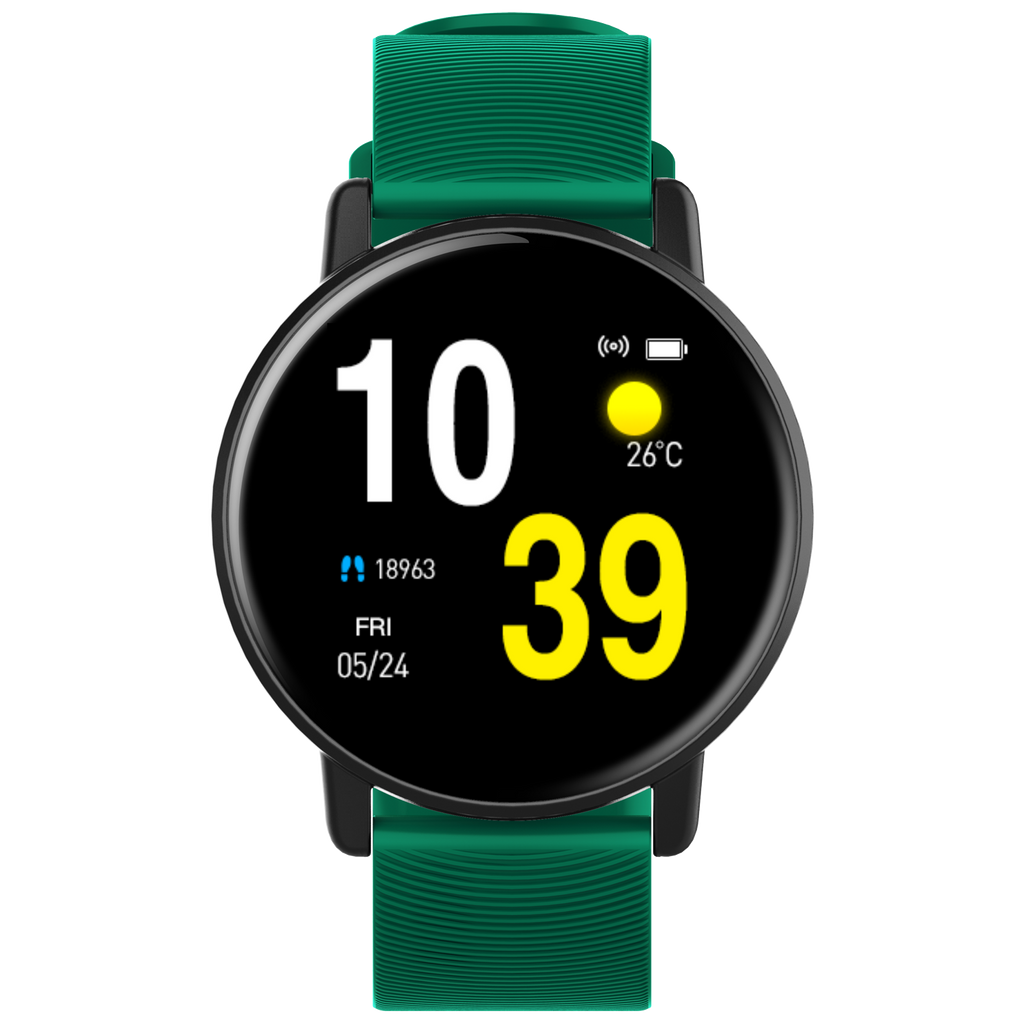 1.3 inch Full Touch Screen Heart Rate Blood Pressure Oxygen Monitor Weather Display Distance Calculation Ultra-thin Smart Watch