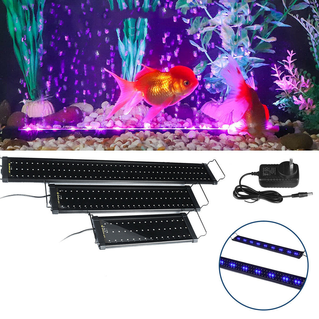 12V 25W 129 LEDs Aquarium Light 30-90cm Lighting Full Spectrum Fish Plant Tank Bar LED Lamp Pet Supplies