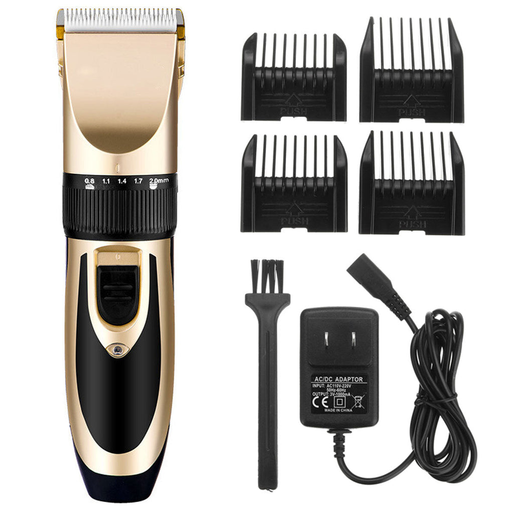 Rechargeable Men Electric Hair Clipper Trimmer Beard Shaver 110-240V Haircut Ceramic Blade