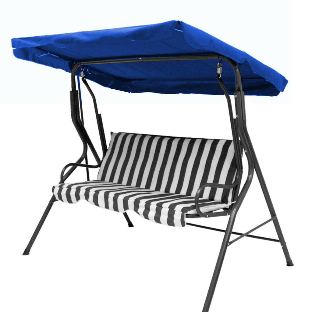 2/3 Seaters Swing Chair Garden Hammock Anti-UV Replacement Canopy Spare Cover