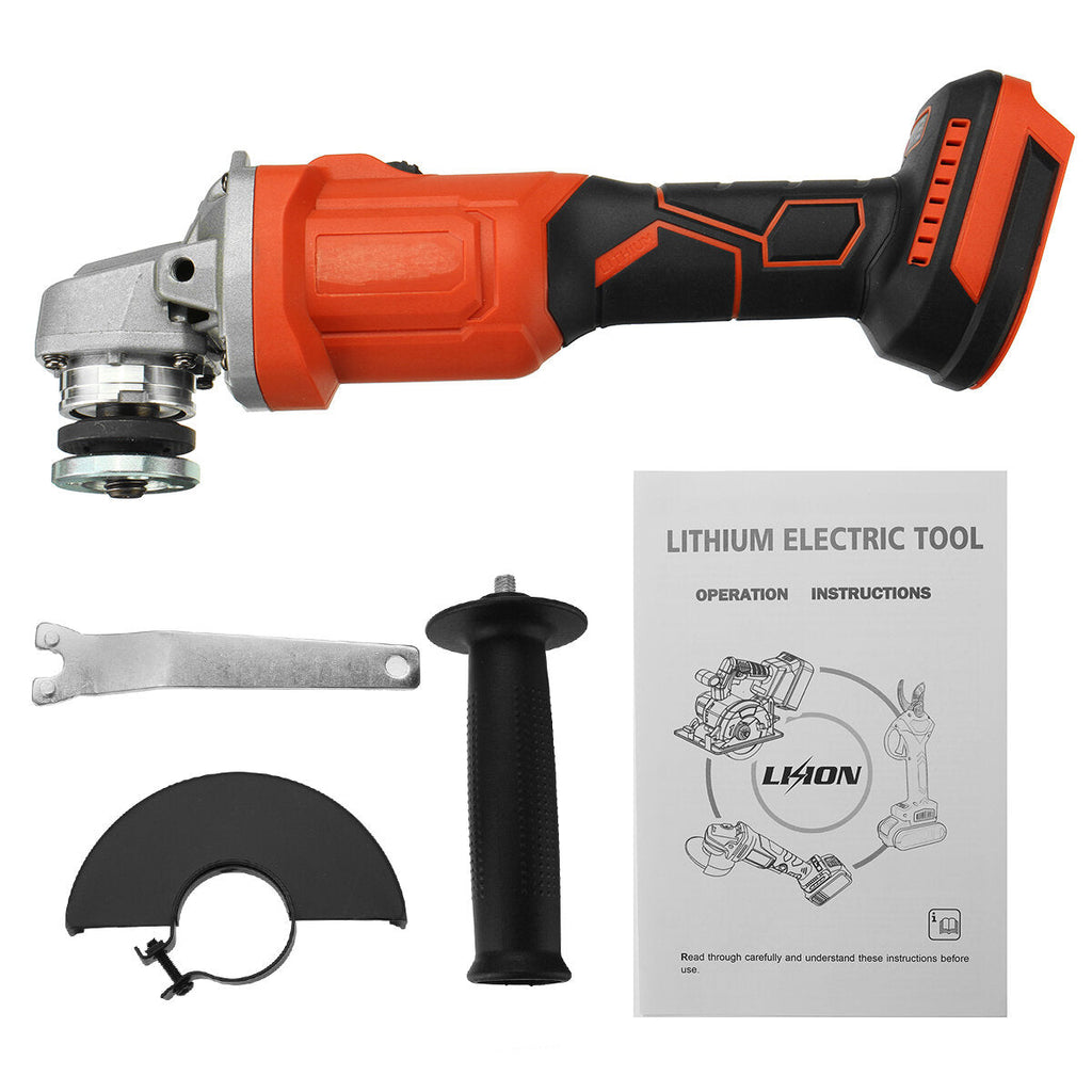 18V 100mm/125mm Cordless Brushless Angle Grinder 3 Gears Polishing Grinding Cutting Machine 11000RPM For Makiita 18V Battery