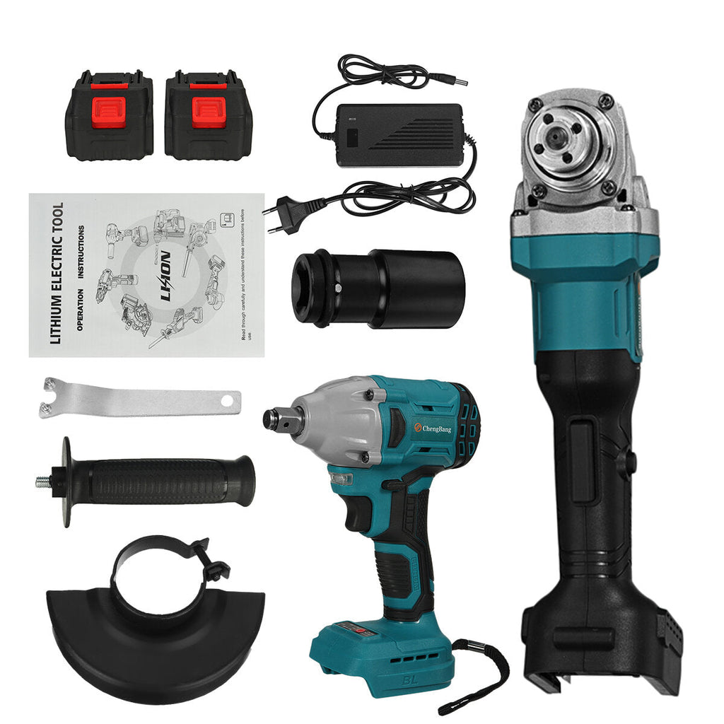 2 IN 1 Cordless Impact Wrench Angle Grinder For Makita 18V Battery