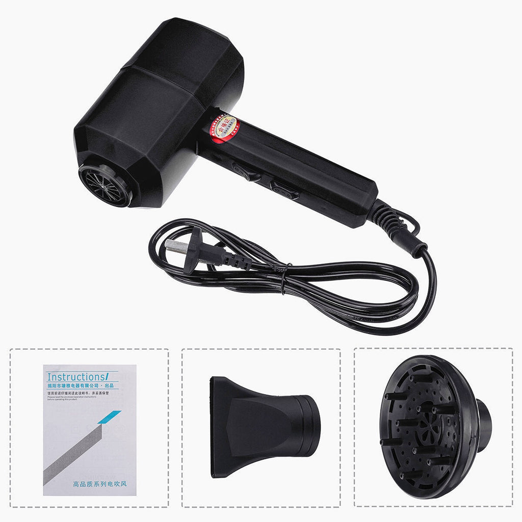 2000w Hair Dryer Household Hair Dryer Negative Ion Hammer Hair Dryer