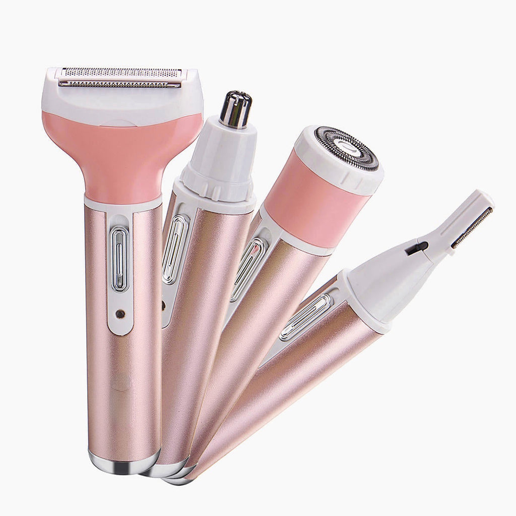 Multiused Hair Removal For Men&Women 4-in-1 Trimmer Cordless Nose Skin Hair Remover