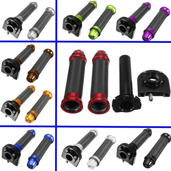 22mm CNC Aluminum Throttle Tube Handbar Grips For Motorcycle Dirt Bike