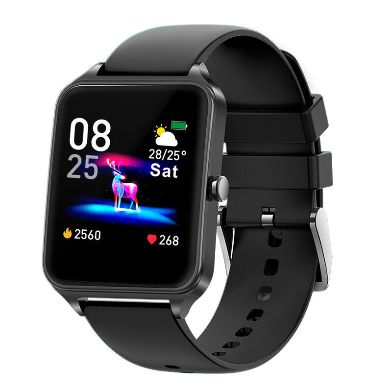 1.4 Inch Big Display Full Touch Wristband Metal Case Blood Pressure Monitor Weather Forecast Smart Watch