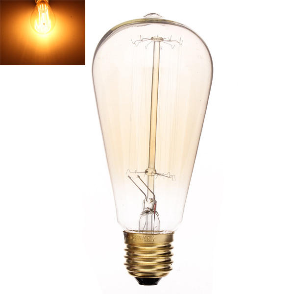 40W Incandescent Bulb 220V ST64 Retro Light Bulb