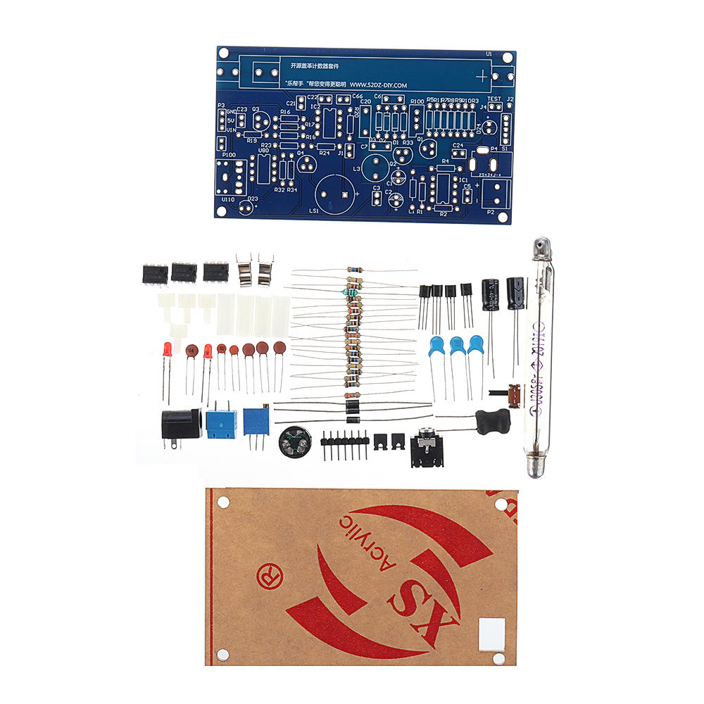 DIY Geiger manual Counter Kit Module Miller Tube GM Tube Nuclear Radiation Detector