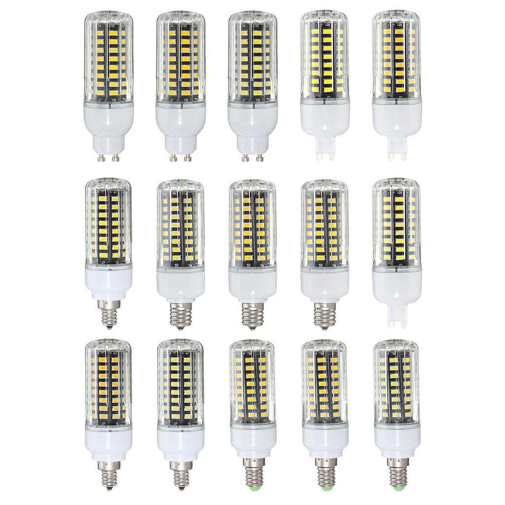 GU10 7W 72 SMD 5730 LED Pure White Warm White Natural White Cover Corn Bulb AC85-265V