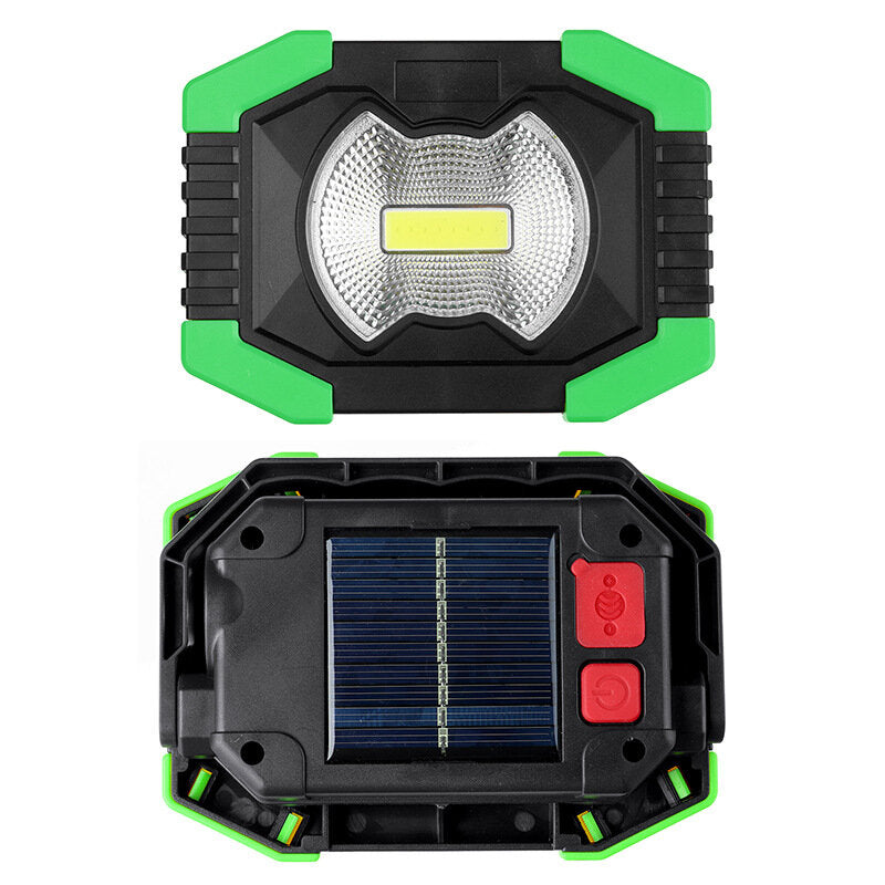 3800LM LED Floodlight USB/Solar Charging Rechargeable Work Lamp Outdoor Campin