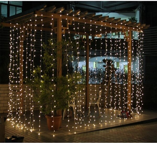 8Mx3M 800 LED Waterproof String Fairy Curtain Light Outdoor Party Wedding Christmas Decor 220V